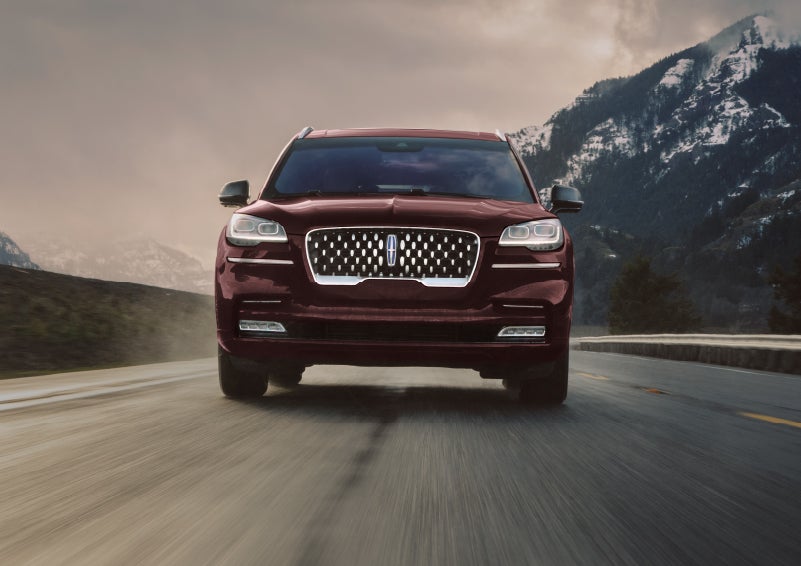 A 2024 Lincoln Aviator® SUV is shown in the Diamond Red exterior color. | West Point Lincoln in Houston TX